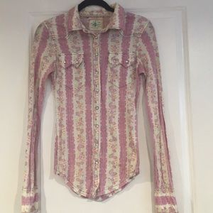 Free people floral button down